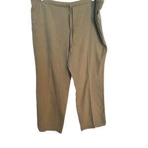 Coldwater Creek Casual Pants Drawstring Waist Relaxed Fit Olive  Size P/M